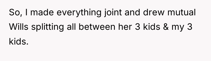 So, I made everything joint and drew mutual Wills splitting...