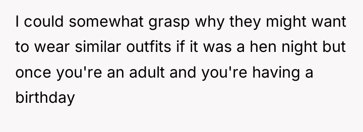 I could somewhat grasp why they might want to wear...