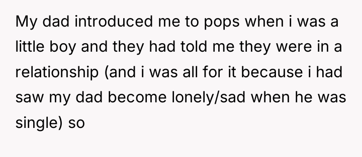 My dad introduced me to pops when i was a...