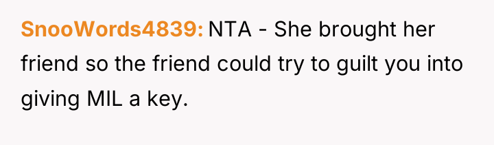 SnooWords4839 NTA - She brought her friend so the friend...