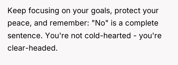 Keep focusing on your goals, protect your peace, and remember:...