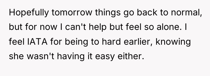 Hopefully tomorrow things go back to normal, but for now...