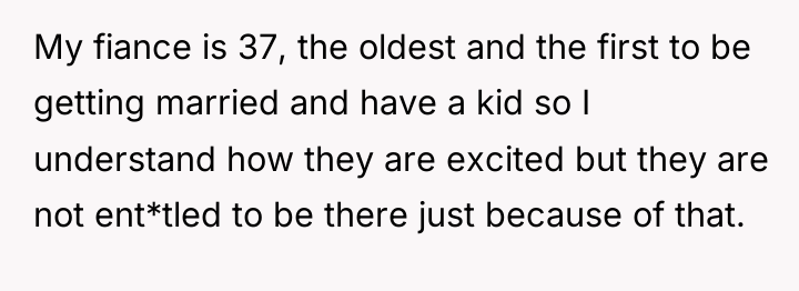 My fiance is 37, the oldest and the first to...