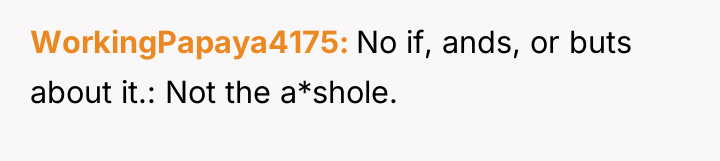 WorkingPapaya4175 No if, ands, or buts about it.: Not the...