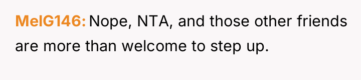 MelG146 Nope, NTA, and those other friends are more than...