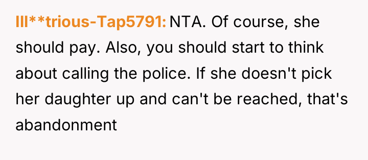 Ill**trious-Tap5791 NTA. Of course, she should pay. Also, you should...