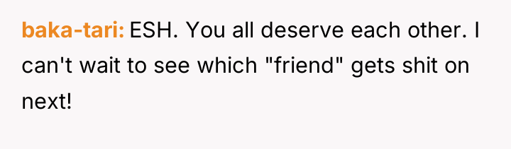 baka-tari ESH. You all deserve each other. I can't wait...