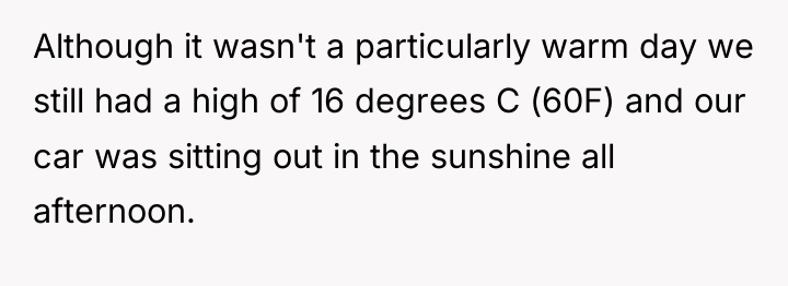 Although it wasn't a particularly warm day we still had...