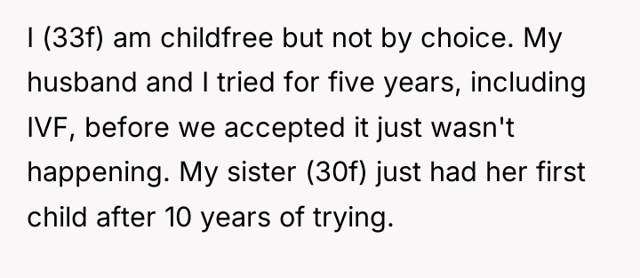 I (33f) am childfree but not by choice. My husband...