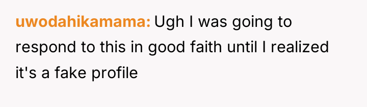 uwodahikamama Ugh I was going to respond to this in...