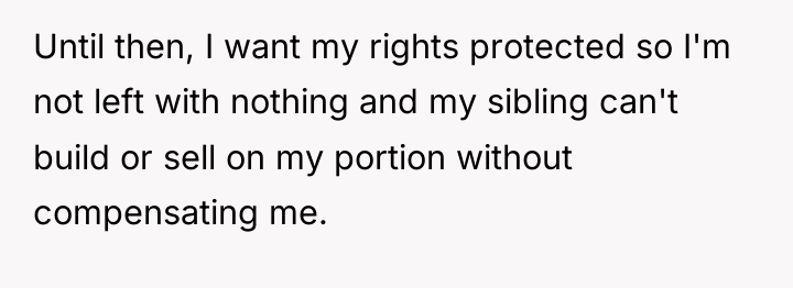 Until then, I want my rights protected so I'm not...