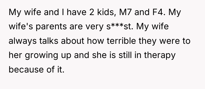My wife and I have 2 kids, M7 and F4....