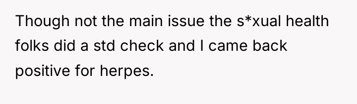 Though not the main issue the s*xual health folks did...