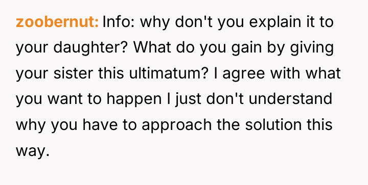 zoobernut Info: why don't you explain it to your daughter?...