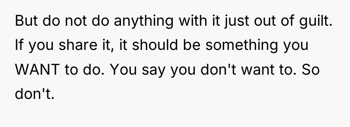 But do not do anything with it just out of...