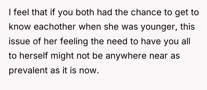 I feel that if you both had the chance to...