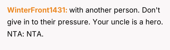 WinterFront1431 with another person. Don't give in to their pressure....