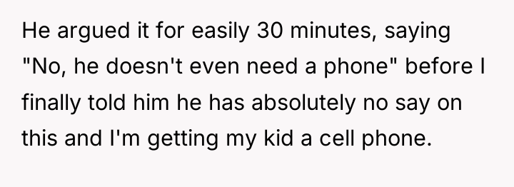 He argued it for easily 30 minutes, saying "No, he...