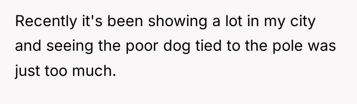 Recently it's been showing a lot in my city and...