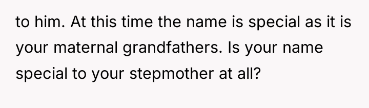 to him. At this time the name is special as...