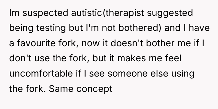 Im suspected autistic(therapist suggested being testing but I'm not bothered)...