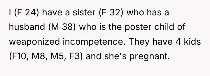 I (F 24) have a sister (F 32) who has...