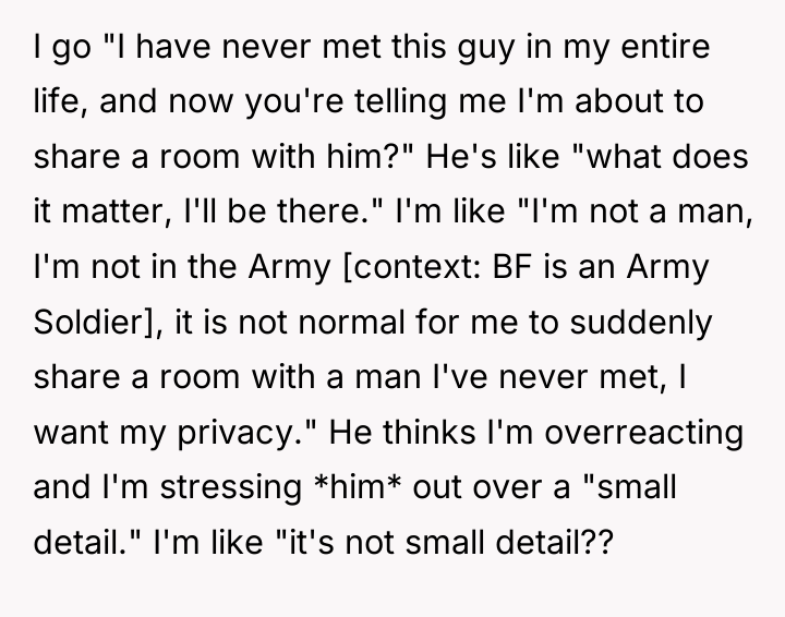 I go "I have never met this guy in my...