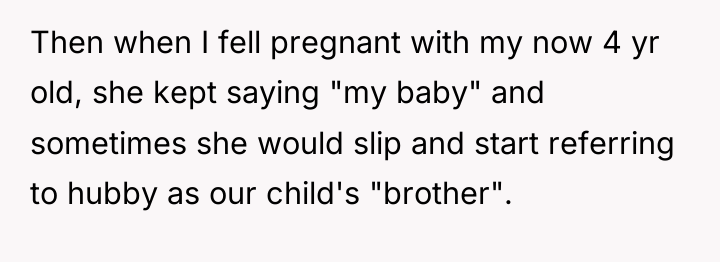 Then when I fell pregnant with my now 4 yr...