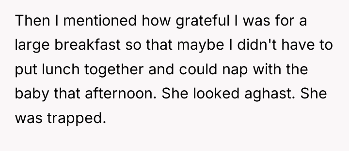 Then I mentioned how grateful I was for a large...