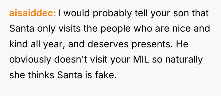 aisaiddec I would probably tell your son that Santa only...