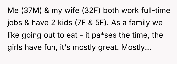 Me (37M) & my wife (32F) both work full-time jobs...