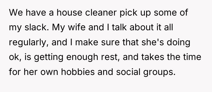 We have a house cleaner pick up some of my...