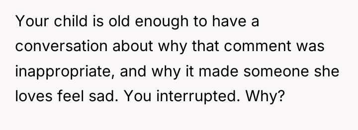 Your child is old enough to have a conversation about...