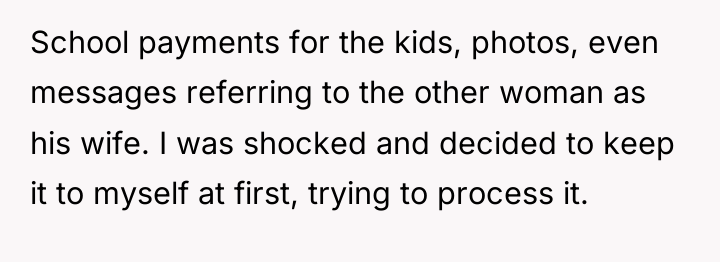 School payments for the kids, photos, even messages referring to...