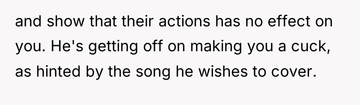 and show that their actions has no effect on you....