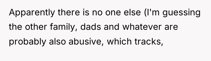 Apparently there is no one else (I'm guessing the other...