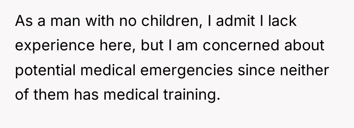As a man with no children, I admit I lack...