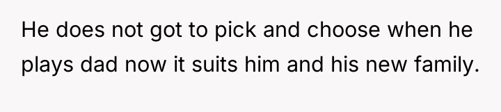 He does not got to pick and choose when he...