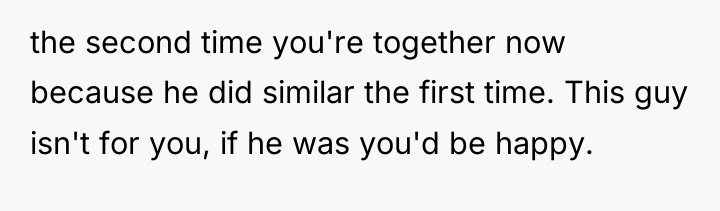 the second time you're together now because he did similar...