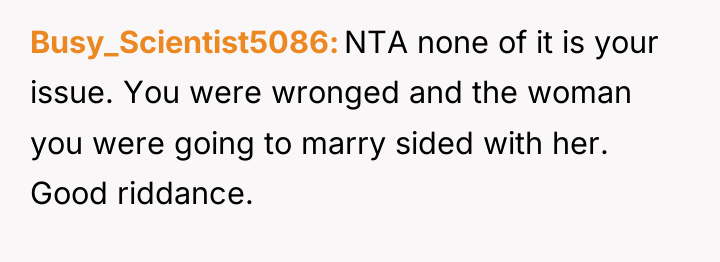 Busy_Scientist5086 NTA none of it is your issue. You were...