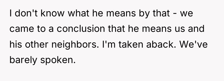 I don't know what he means by that - we...