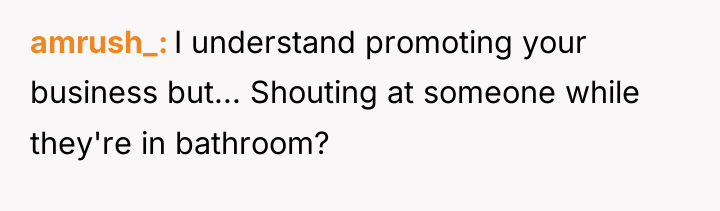 amrush_ I understand promoting your business but... Shouting at someone...