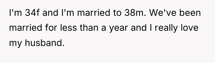 I'm 34f and I'm married to 38m. We've been married...