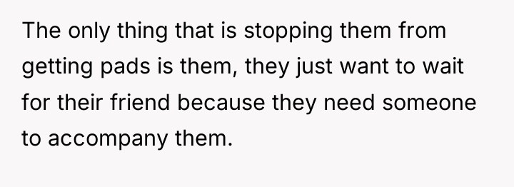 The only thing that is stopping them from getting pads...