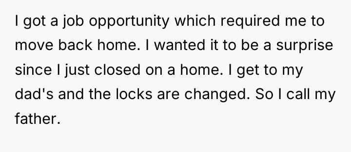 I got a job opportunity which required me to move...