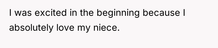 I was excited in the beginning because I absolutely love...
