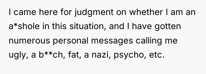 I came here for judgment on whether I am an...
