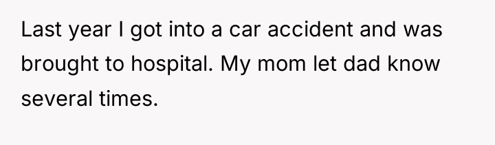 Last year I got into a car accident and was...