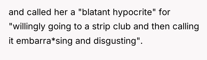 and called her a "blatant hypocrite" for "willingly going to...