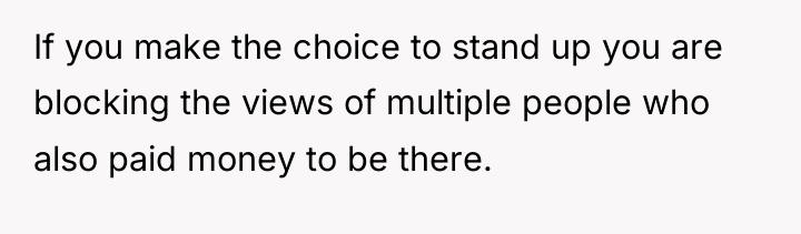 If you make the choice to stand up you are...